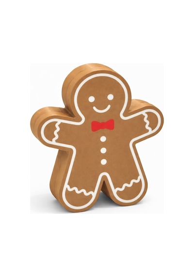 Zencefilli Adam Şekerlik Gingerbread Kapaklı Saklama Kutusu Dekoratif Çikolatalık & Konsept