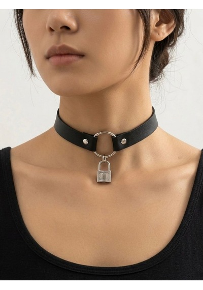 Gotik Choker Kolye Kadın Kilit Detaylı Punk Boyunluk Alternatif Tarz Yaka Kolyesi Gothic Stil Parti Ve Cosplay Aksesuarı Gri Gotik Choker Kolye Kadın Kilit Detaylı Punk Boyunluk Alternatif Tarz Yaka Kolyesi Gothic Stil Parti Ve Cosplay Aksesuarı Gri