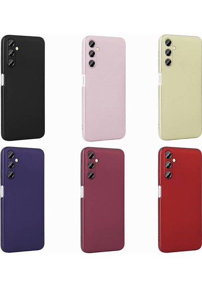 Zore Galaxy Uyumlu A25 Kılıf Premier Silikon Kapak - Mürdüm Mürdüm