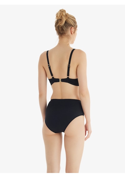 Kadın Yüksek Bel Bikini Altı 10730 - Siyah Siyah