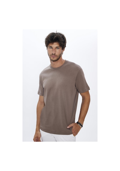 Tudors Unisex Relax Fit Rahat Kesim Pamuk Yumuşak Dokulu Basic Kahverengi Bisiklet Yaka Tişört-31719-kahverengi Kahverengi Tudors Unisex Relax Fit Rahat Kesim Pamuk Yumuşak Dokulu Basic Kahverengi Bisiklet Yaka Tişört-31719-kahverengi Kahverengi