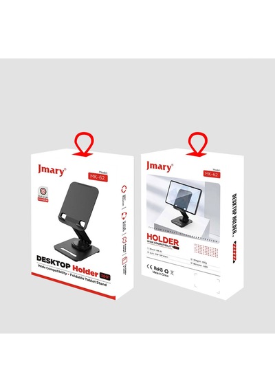 Jmary Mk-62 Ayarlanabilir Katlanabilir 360 Derece Dönebilen Telefon Ve Tablet Standı Siyah