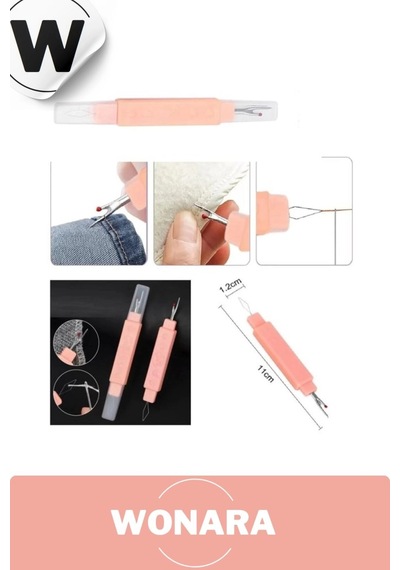 Çok Amaçlı Çok Amaçlı Kullanışlı Ergonomik Saplı Pratik Dikiş Sökücü Ve İğne İplik Seti 2'si 1 Arada