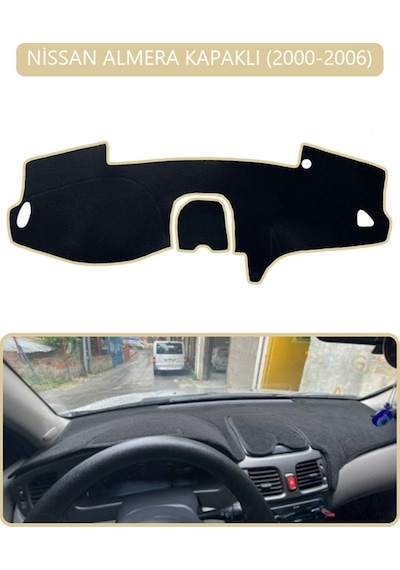 Nissan Almera Kapaklı 2000-2006torpido Koruma Halısı Bej Kenar
