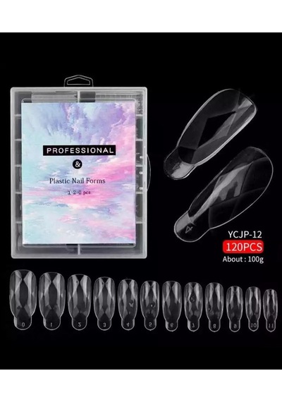 Ellea Nail 120'li Oval Poly Gel Tips Kalıp Form