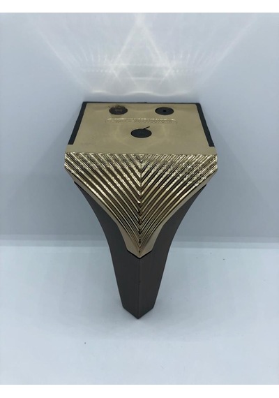 Plastik,venedik 15cm Ceviz-gold Koltuk,baza,mobilya Ayağı 4 Adet