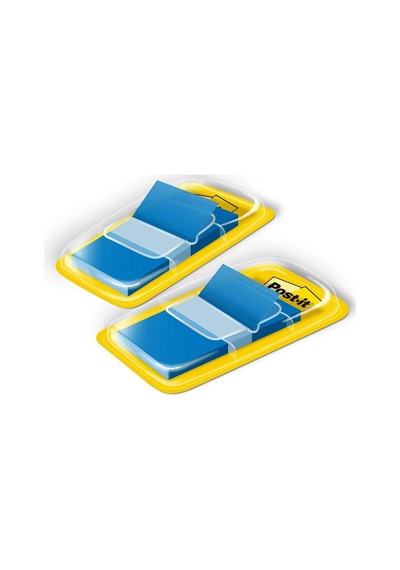 Post-it Bayraklar, 50/dispenser, 2 Dispenser/paket, 1" Geniş, Parlak Mavi 680-bb2