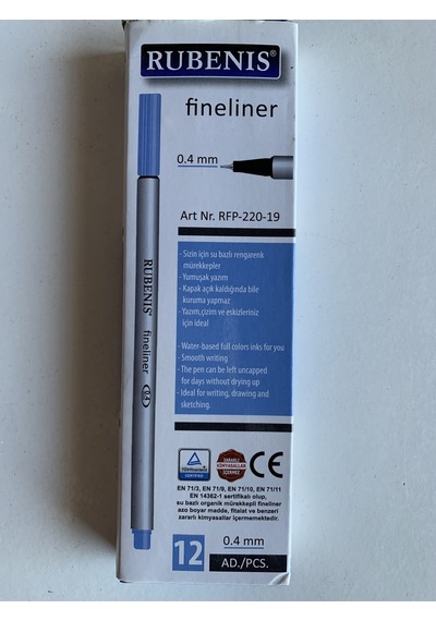 0.4mm Fineliner Kalem 12 Adet Rfp-220