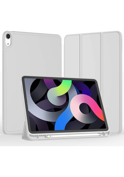 Apple Uyumlu iPad 10. Nesil 10.9 2022 Kılıf Kalem Bölmeli Smart Case A2696 A2757 A2777