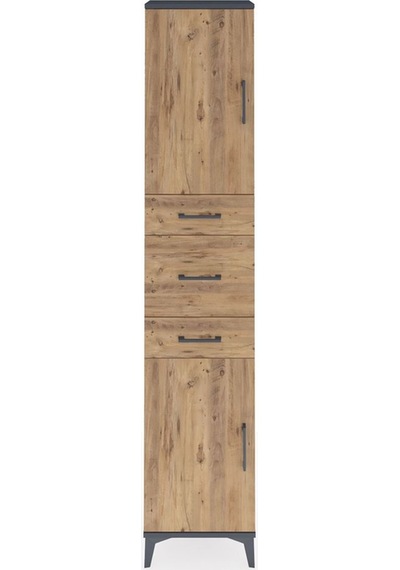 Arges Dolap 3 Raflı 3 Çekmeceli 2 Kapaklı 44x30x221 Antrasit-çam Antrasit Arges Dolap 3 Raflı 3 Çekmeceli 2 Kapaklı 44x30x221 Antrasit-çam Antrasit