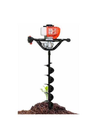 Cq205 Benzinli Toprak Burgu Fidan Ekme Makinası 150mmx100cm Burgu Uc 52cc 2.5hp