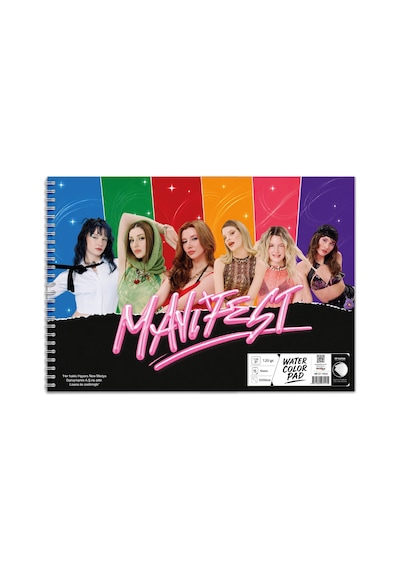 Manifest 35x50 Plastik Kapaklı Sipralli Resim Defteri 15 Yaprak 1 Adet