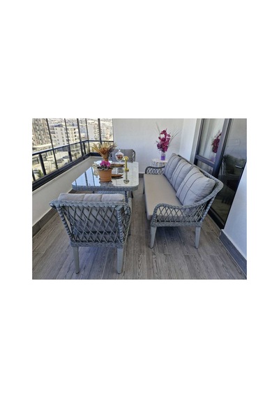 Kaş Alüminyum 3+1+1+masa Rattan Bahçe Balkon Mobilyası,rattan Gri/kumaş Gri Kaş Alüminyum 3+1+1+masa Rattan Bahçe Balkon Mobilyası,rattan Gri/kumaş Gri