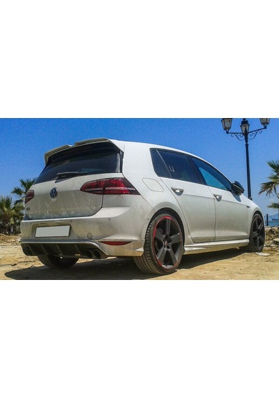 Volkswagen Golf 7 Oettinger Spoiler 2013 - 2020 Boyalı Parlak Siyah