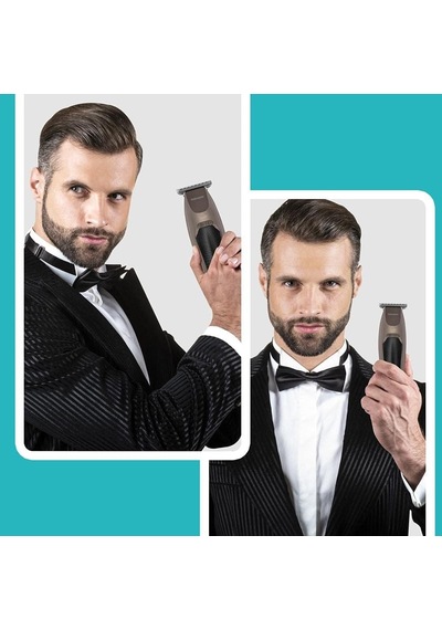 Goldmaster Luca Paslanmaz Çelik 120 Dakika Kullanım Çift Şarj Giriş Saç Sakal Kesme Makinesi Gm8122