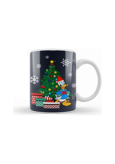 Donald Duck Around The Christmas Tree Kupa Bardak Porselen Karışık