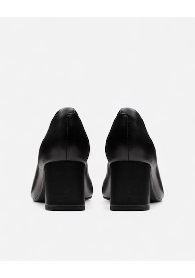 Clarks Fernie Court Black Leather, M 3 Kadın Siyah Topuklu Ayakkabı 26183032 siyah