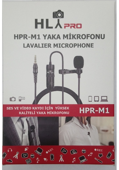 Profesyonel Youtuber Yaka Mikrofonu Hpr M1 Mikrofonu