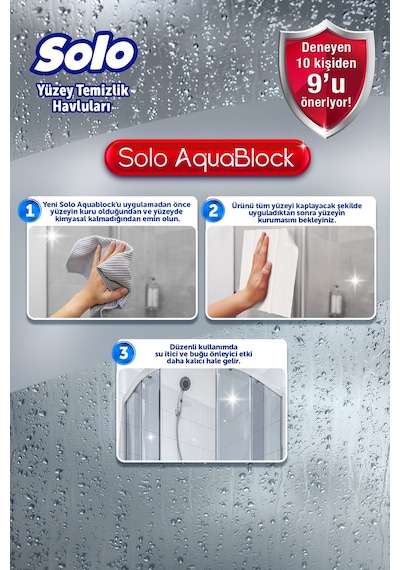 Solo Aquablock Yüzey Temizlik Havlusu 6'lı 180 Yaprak