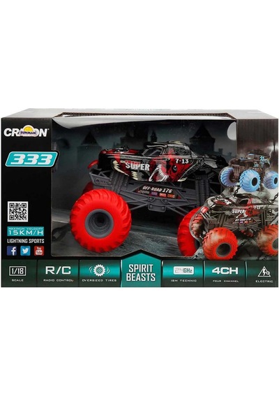 1:18 Uzaktan Kumandalı Spirit Beasts Usb Şarjlı Araba 25 Cm