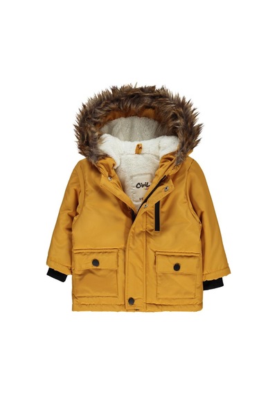 Civil Baby Kürklü 6-18 Ay Mont - Hardal