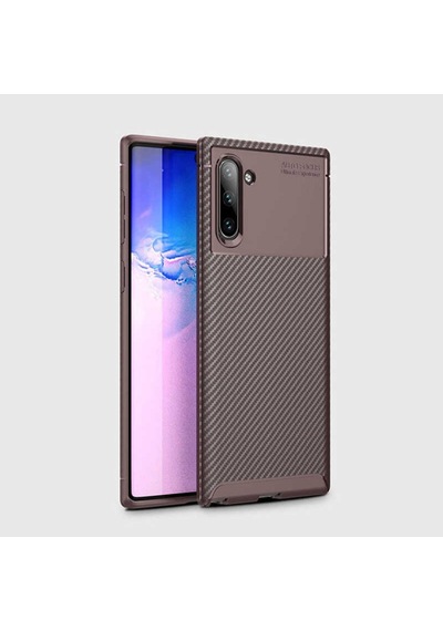 Samsung Uyumlu Galaxy Note 10 Kılıf Karbon Silikon Case