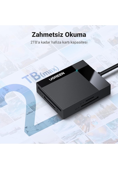 Tr Usb 3.0 Kart Okuyucu Sd/tf/cf/ms İçin 4'ü 1 Arada Kart Okuyucu Sd Kart Okuyucu Sd, Cf, Mikro Sd, Sdxc, Mikro Sdhc,