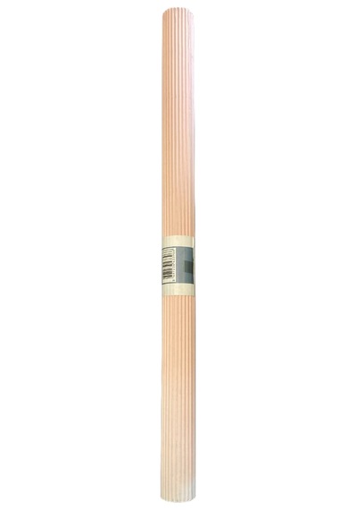 Doğal Ahşap Oluklu Yuvarlak Çıta Dekoratif Ahşap Profil 60cm Bambu Görünümlü