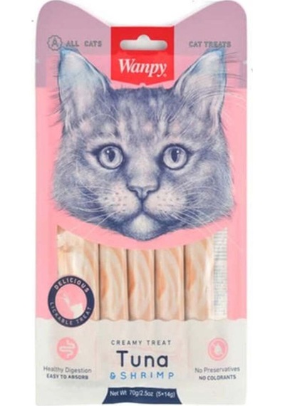 Ton Balığı Ve Karidesli Sıvı Kedi Ödül Maması 5x14 Gr