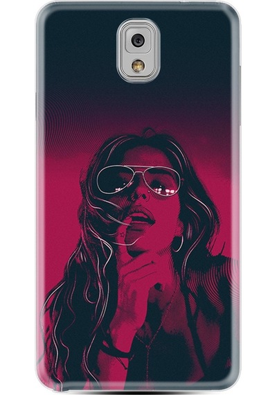 Samsung Uyumlu Galaxy Note 3 Kılıf Silikon Girl 1647