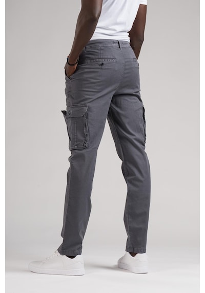 Fbı Jeans Mevsimlik Kanvas Kumaş Regular Fit Boru Paça Kargo Pantolon 001