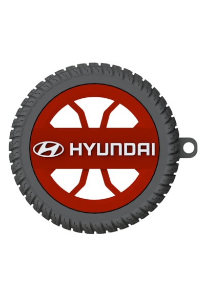 Hyundai Uyumlu Özel Tasarım Anahtarlık - Premium Hafif Ve Dayanıklı Kırmızı