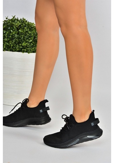 Fox Shoes Siyah Triko Kumaş Kadın Spor Ayakkabı M702006204
