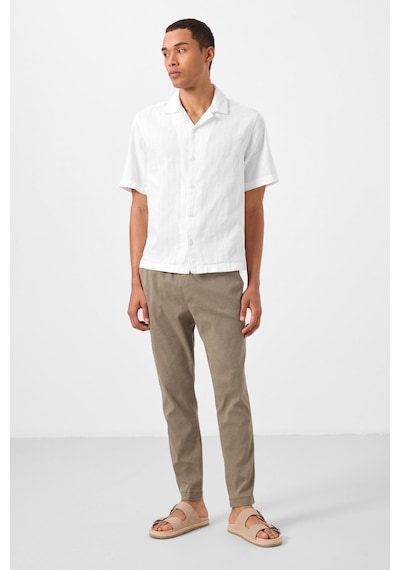 Tommylife Camel Standart Fit Dokuma Hafif Esnek Chino Erkek Pantolon - 82180 Camel
