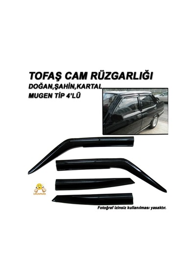 Tofaş Uyumlu Mugen Cam Rüzgarlığı 4'Lü Set Tofaş Uyumlu Cam