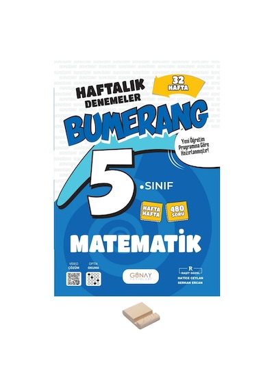 5. Sınıf Bumerang 32 Haftalık Matematik Denemeleri+ Telefon Standı
