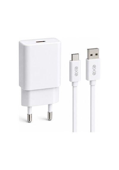 Exe 25w Pd Süper Hızlı Şarj Seti Usb-c Type-c Kablolu Beyaz