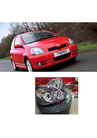 Toyota Yaris 1998-2004 Uyumlu Mercekli Angel Far