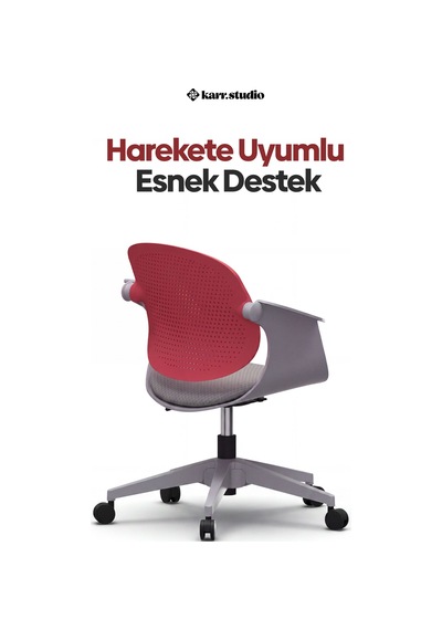 Viola Çalışma Sandalyesi - Pembe