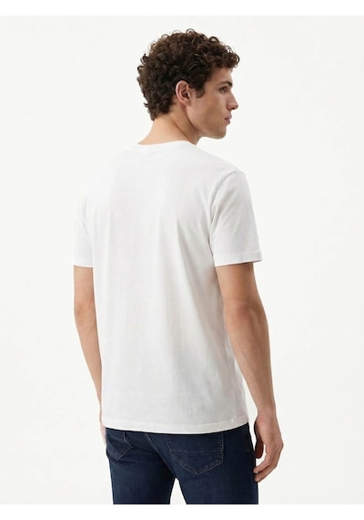 Loft Regular Fit Beyaz Erkek T-shirt Lf2042492
