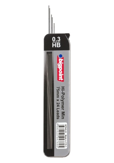 Bigpoint Kalem Ucu 0.3mm Hb 75mm 24'lü Tüp - 12 Adet