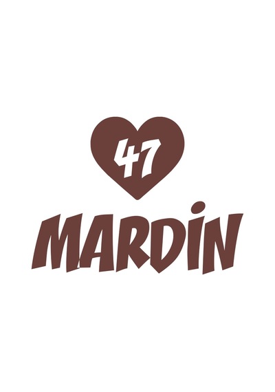Kalpli 47 Mardin Araba Sticker 17x17 Cm Kahverengi