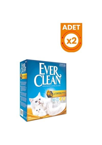 Ever Clean Litterfree Paws İz Bırakmayan Kedi Kumu 2 Adet 10 Lt