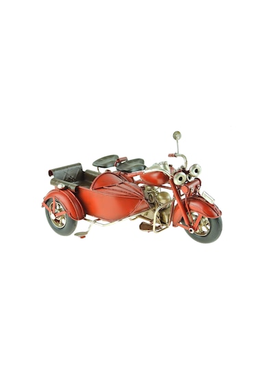 Metal Motosiklet Motosiklet Dekoratif Sepetli 15 Cm