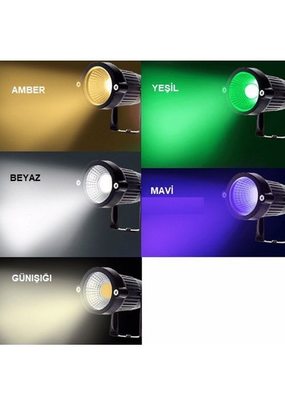 5 Adet Noas Yl74 0501 Kazıklı 5w Bahçe Armatürü Beyaz Işık 6400k Siyah