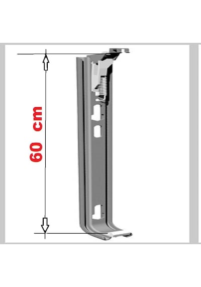 Panel Radyatör Ayağı Duvara Montaj Konsolu 60 Cm Yaylı Konsol-Metalik Gri