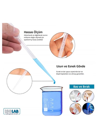 Pastör Pipet 5000 Adet / 1 Ml Plastik Damlalık - Ekonomik Koli