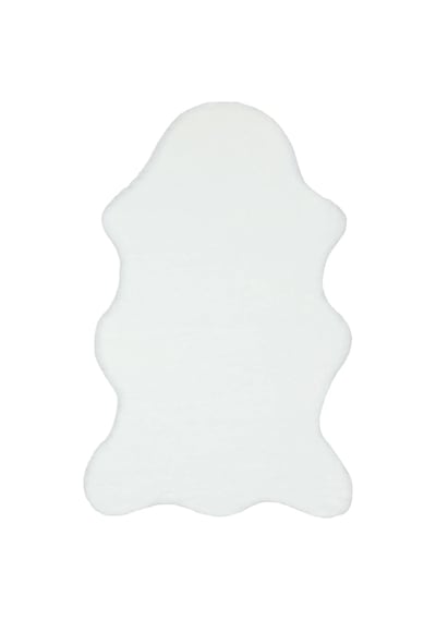 Apex Polo 8705 Beyaz Peluş Düz Şekilli Halı Beyaz