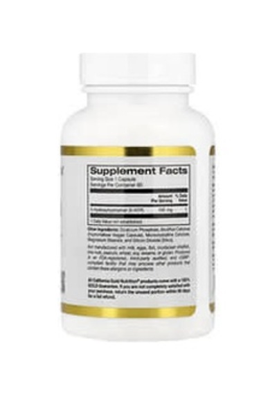 California Gold Nutrition, 5-htp, 100 Mg, 60 Vegetable Capsules Aromasız