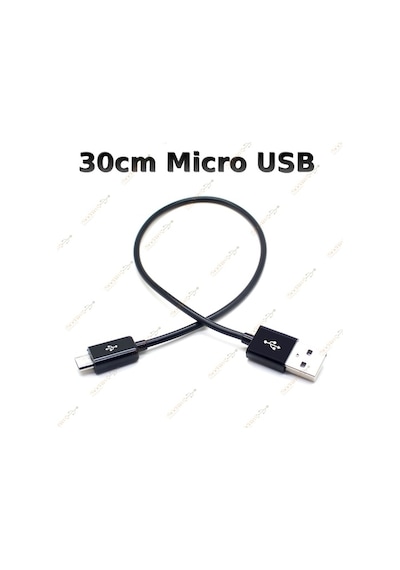 30Cm Kısa Micro Mikro Usb Kablo - 2A Hızlı Şarj Data Kablosu (533632999)